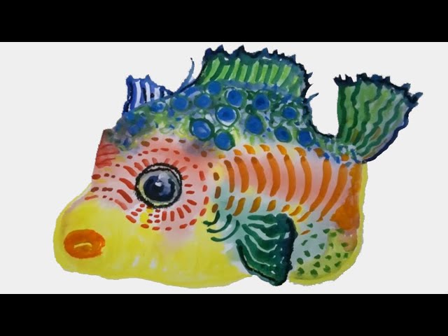 How to Paint a Fun Tropical Fish! (Easy Watercolor Tutorial Ep. 1)