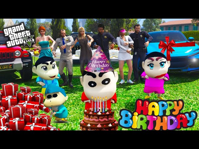 GTA 5: Franklin Celebrating Phinchan Birthday 🎂💐 But Shinchan Shout At Phinchan 💔😭PS Gamester