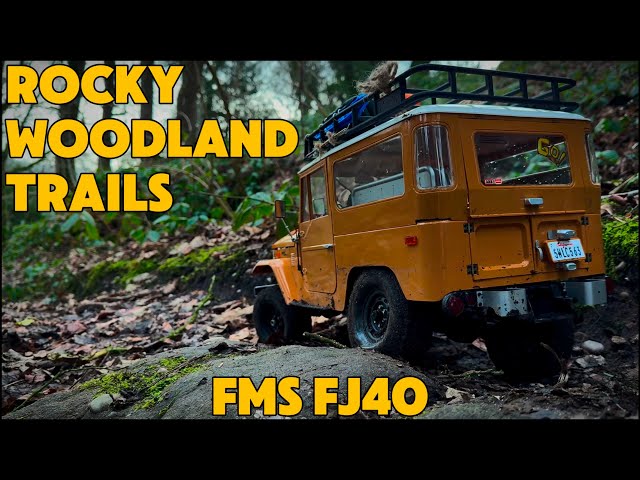 Rocky British Woodland trail | FMS FJ40 Realistic Rc Adventures Part 3