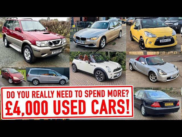 10 cars you can buy for £4,000. Why spend more?!