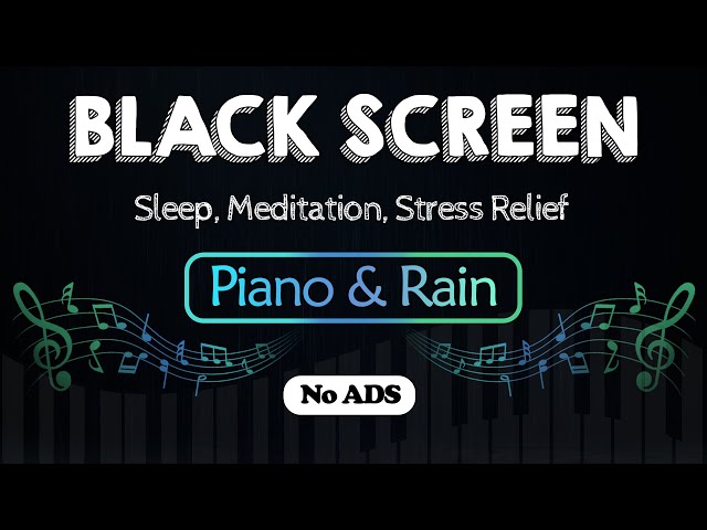 Deep Sleep Music Black Screen | Best Relaxing Music For Sleep, Meditation, Stress Relief