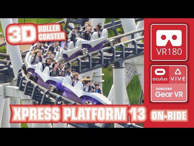 VR Roller Coaster XPRESS Platform 13 - VR180 3D | VR 360 off & on-ride POV | Walibi Holland - Oculus