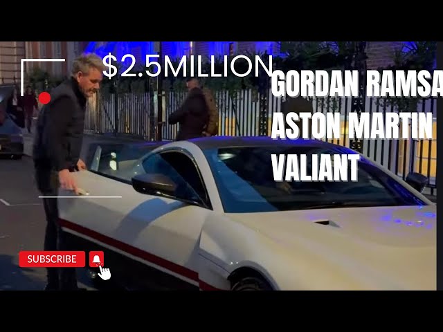 Gordon Ramsay’s $2.5 million Aston Martin Valiant in MAYFAIR LONDON!