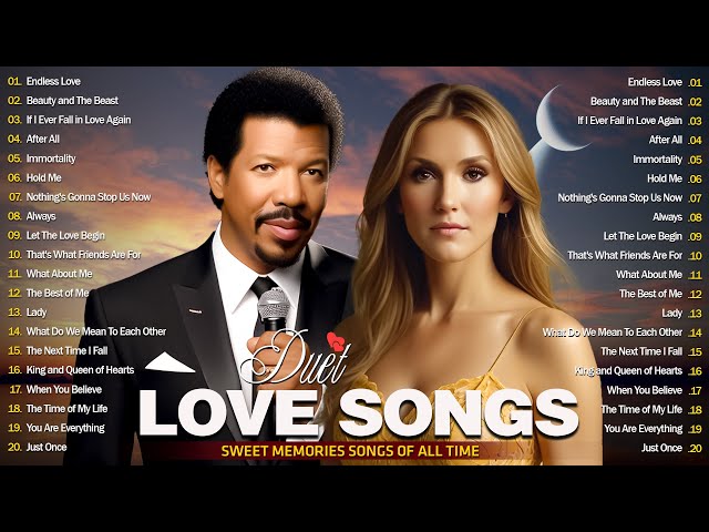 Best Romantic Duet Love Songs 80s 90s 💝 David Foster, James Ingram, Kenny Rogers, Peabo Bryson