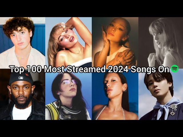 Top 100 Most Streamed Songs Released In 2024 On Spotify