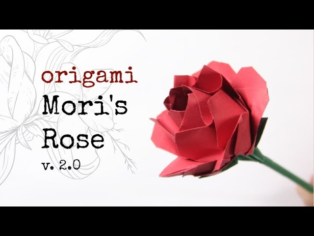 How to make an Easy-ish origami rose (Mori's rose 2.0)