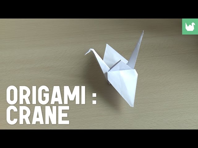 Learn how to make origami easily: The Crane