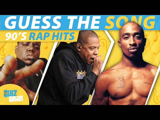 Guess the 90s Rap Song 🎤 Ultimate 90s Hip Hop Quiz  | Music Quiz