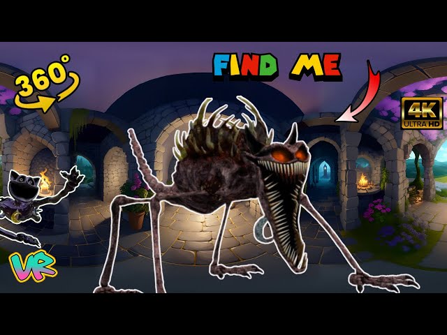 Nightmare Catnap Poppy playtime 3 | Smiling Critters | Finding Challenge 360 | VR