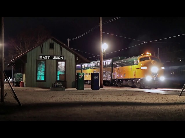 C&NW 411 leads past the East Union Depot Large