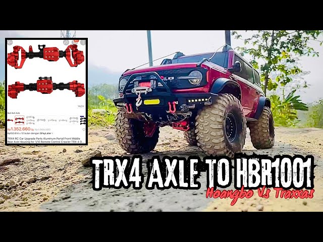 How to install a Traxxas TRX4 axle into an HBR1001 Ford bronco but it turns out it can't PNP