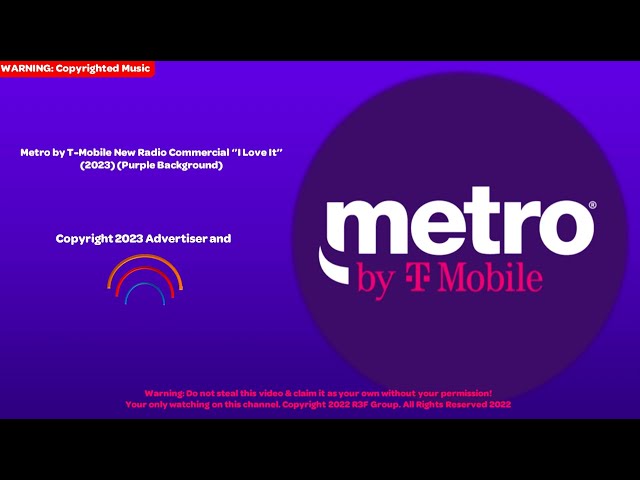 Metro by T-Mobile ''I Love It'' New Radio Commercial (2023) (WARNING: Copyrighted Music)