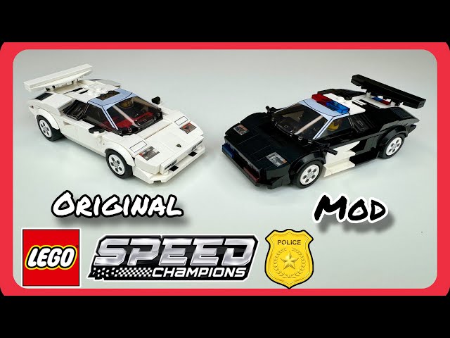 I Built a Custom Lamborghini Highway Patrol Car for LEGO Speed Champions