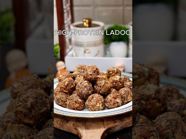 High-Protein Energy Ladoo | Healthy No-Sugar Energy Bites #shorts #trending