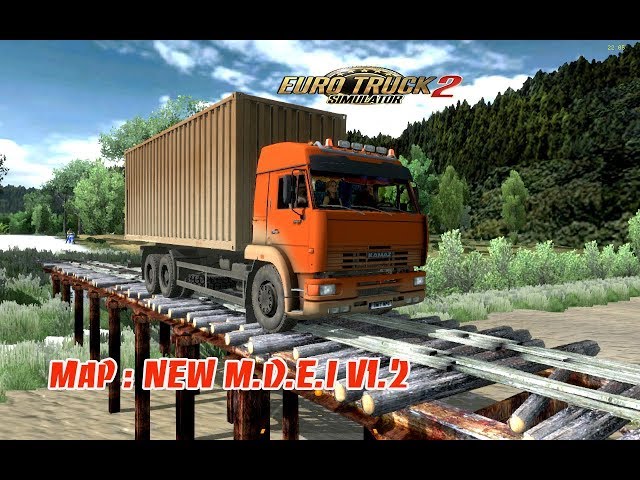 Kamaz qua cầu gổ Map  NEW M.D.E.I V1.2 _ ETS 2. 1.34.x