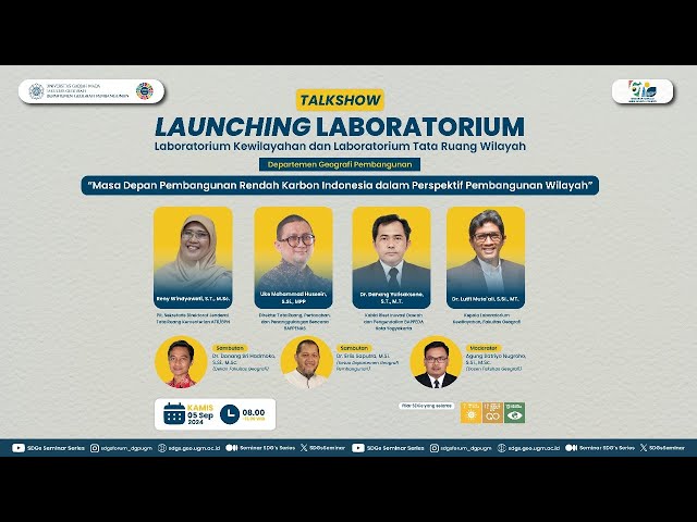 Talkshow Launching Laboratorium Departemen Geografi Pembangunan