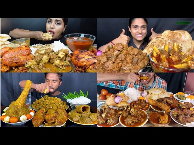 HUGE MUTTON CURRY EATING COMPETITION, FISH CURRY,MUTTON KALEJI CURRY,WHOLE CHICKEN CURRY,EATING SHOW