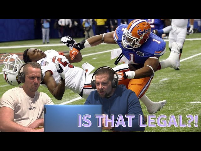 British Guys STUNNED By NFL Hardest Hits! (Here Comes The Boom)