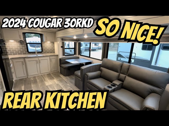 2024 Cougar 30RKD | Rear Kitchen Travel Trailer!