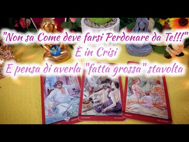 "È IN CRISI" 🪄 Vuole assolutamente farsi perdonare da Te!! || Tarocchi Interattivi 🍀✨