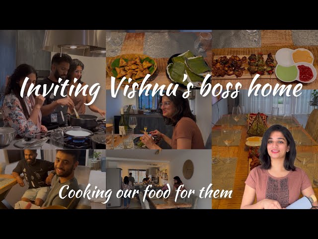 Inviting Vishnu’s boss home | Dinner preparation | Cooking our food for Vishnu’sboss