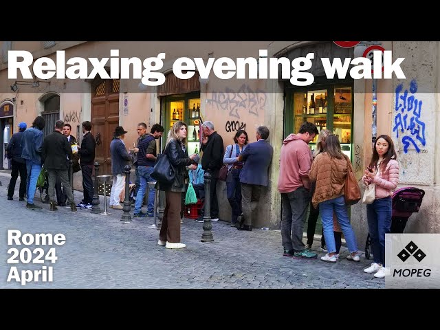 Afternoon Walk from Largo di Torre Argentina to Ponte Sisto. Rome, Italy Slow TV 4K HDR