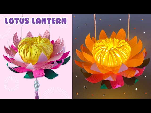 Lotus Lantern / How To Make Lotus Flower Lantern / DIY Paper Lantern Ideas / MIA Art & Craft