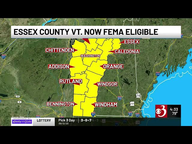 Essex County now eligible for FEMA public assistance