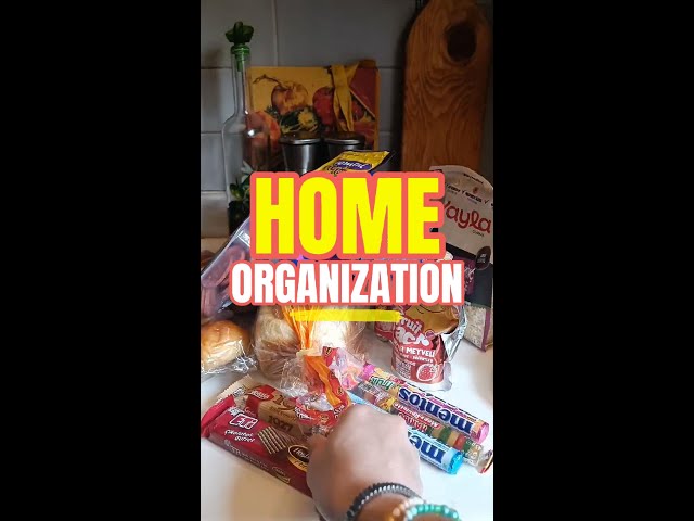 ASMR Home Organization & Restock #home #decoration #restock #lovely #kitchen #asmr #snacks #shorts