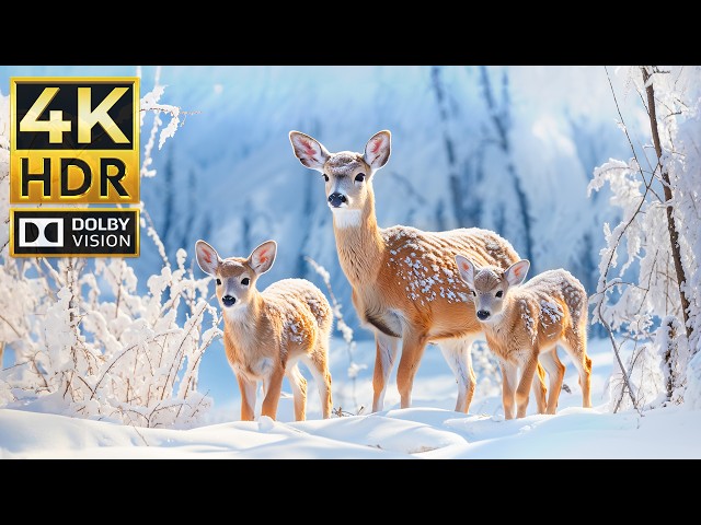 Frozen Wonders | Winter Animals in 4K HDR with Cinematic Sound