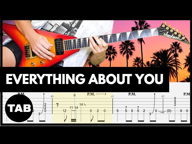 EVERYTHING ABOUT YOU - Ugly Kid Joe Guitar TAB | Lesson | Cover | Tutorial