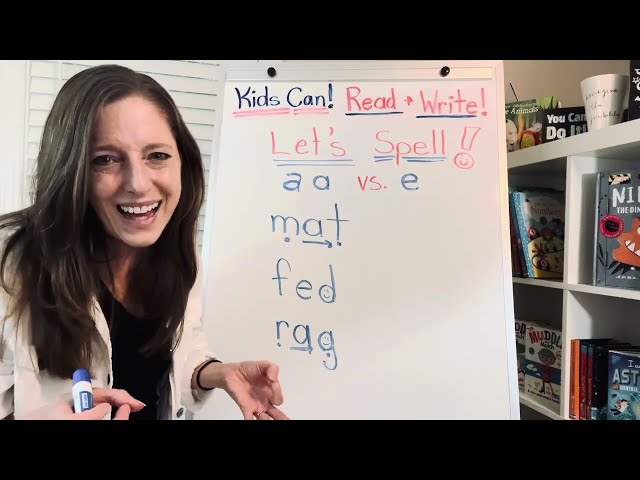 Help your child spell words with short a and short e sounds!