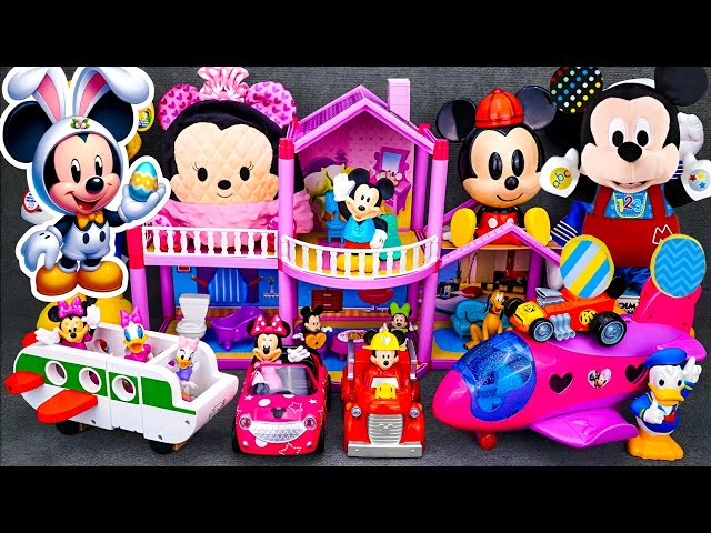 11 Min Satisfying With unboxing Disney junior Mickey Mouse deluxe Airplane Play Set & Toys Review