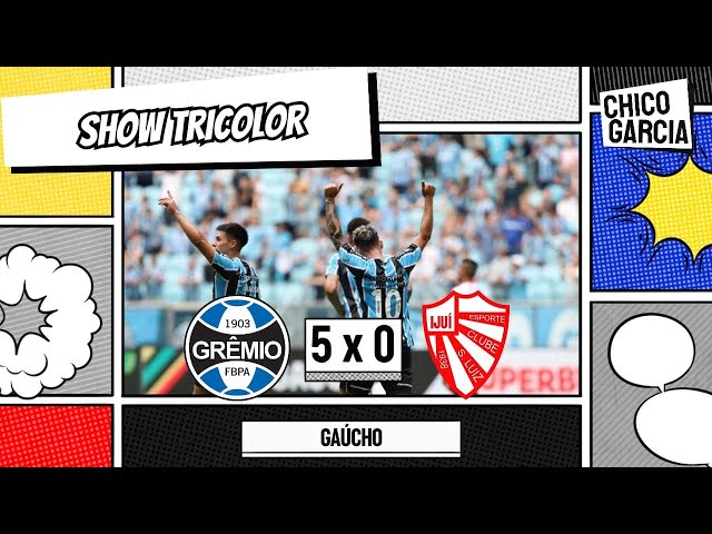 GRÊMIO 5 X 0 SÃO LUIZ: GOLEADA E SHOW DE QUINTEROS. CRISTALDO JOGA MUITO E TIME ENCANTA DE NOVO