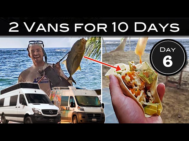 THE BEST VANLIFE BEACH EVER -- Fresh Fried Fish Tacos at Punta Uva