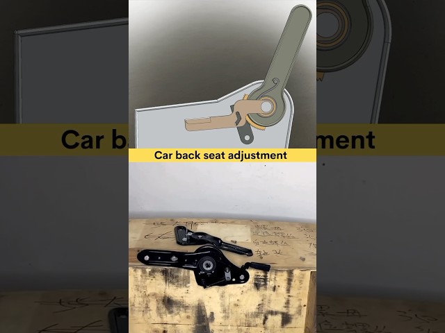 Car back seat adjustment mechanism ✅ #caddesign #automobile #backseat #mechanism #working #learning