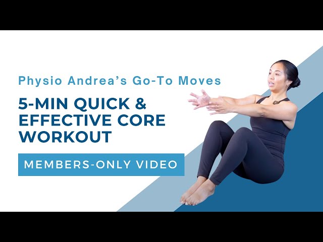 5-Min Quick & Effective Core Workout (Physio Andrea's Go-To Moves) | Members-Only Exclusive