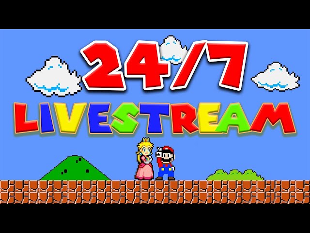 🔴24/7 Super Mario Marathon Livestream 👲👸🍄 [CLASSIC GAMES] 🎮