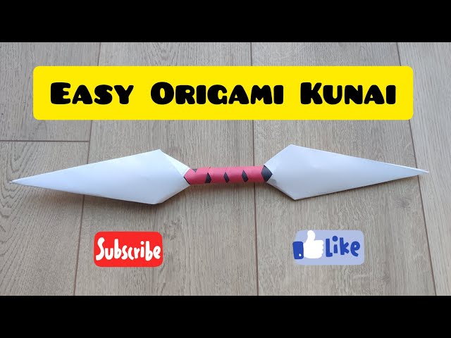 Easy Origami Kunai Double sided | paper sword | paper weapons | paper toys | art and craft