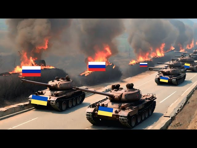 DAY ONE! Ukrainian Alpha forces attack Russian forces, dozens of Russian tanks destroyed!