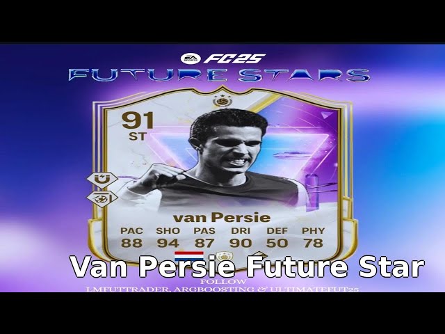 Van Persie Future Star Icon card Is Really Good and Worth it with Finesse Plus and 5star Weak foot