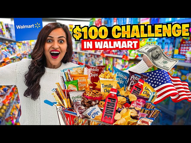 $100 Budget Challenge at Walmart 😍