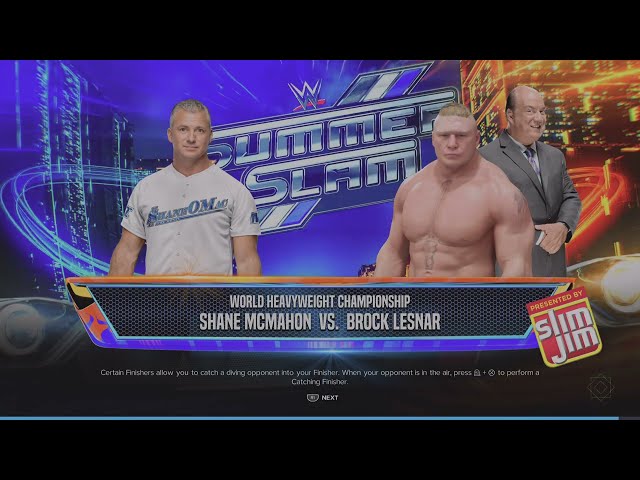 WWE 2K24 Brock Lesnar VS Shane McMahon WWE World Championship