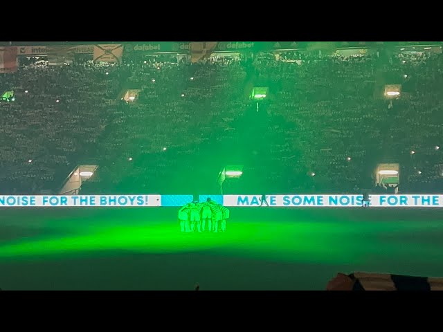 Celtic Vs Rangers* Including Full Light Show & Tifo 2/2/22 (4K) Top Of The League