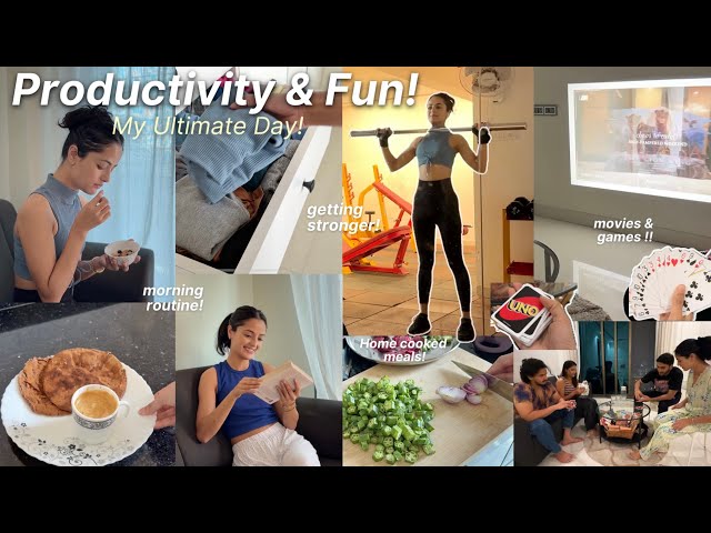 productivity & fun!🤩 My ULTIMATE day VLOG: morning routine, healthy meals🍲, friends & nightout fun!