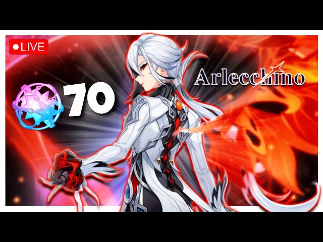 Can I pull ARLECCHINO with just 70 WISHES and ZERO PITY?! - Genshin Impact F2P [VOD]