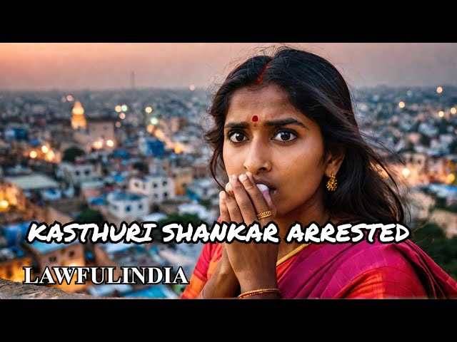 Kasthuri Shankar's Shocking Arrest in Hyderabad Revealed! #kasthurishankararrested, #lawupdates