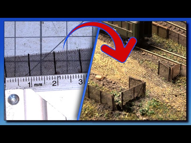 Chain-link fence: great home-made construction meets model railway charm