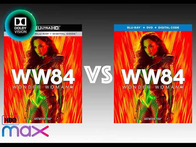 ▶ Comparison of Wonder Woman 1984 4K HBO MAX (4K DI) Dolby Vision vs Full HD HBO MAX Version