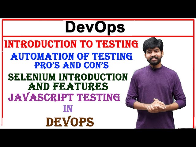 introduction to testing, automation testing pros and cons, selenium introduction, javascript testing